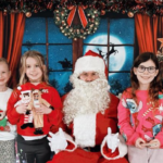 Father Christmas with Linchfield pupils